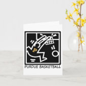 Purdue Basketball Dunk Kaart (Gele Bloem)