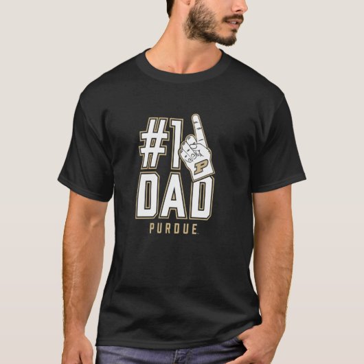 Purdue University Boilermakers #1 Dad T-shirt (Voorkant)