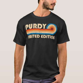 PURDY Achternaam Retro Vintage 80s 90s Verjaardag T-shirt