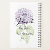 Pure aanbidding 2-zijdig Notitieboek met hortensia (Achterkant)