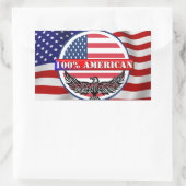 Pure American Rechthoekige Sticker (Tas)
