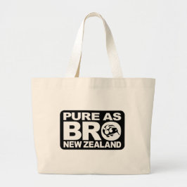 Pure as bro, Nieuw-Zeeland Grote Tote Bag