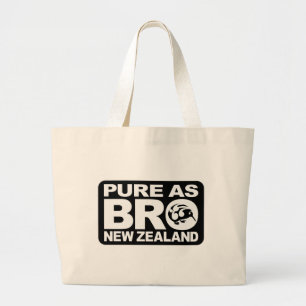 Pure as bro, Nieuw-Zeeland Grote Tote Bag