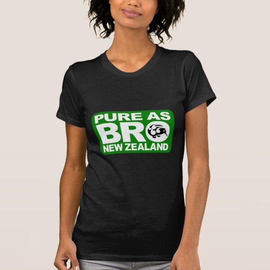 Pure as bro, Nieuw-Zeeland, KIWI T-shirt (Voorkant)