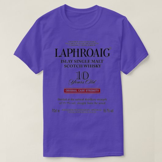 Pure Beer Laphroaig Scotch Whisky T-shirt (Design voorkant)