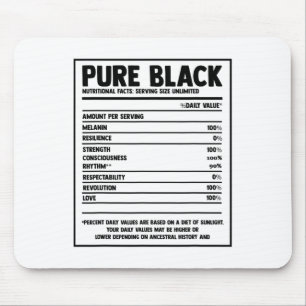 Pure Black Nutritional Facts Black Geschiedenis Ma Muismat