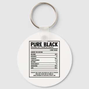 Pure Black Nutritional Facts Black Geschiedenis Ma Sleutelhanger