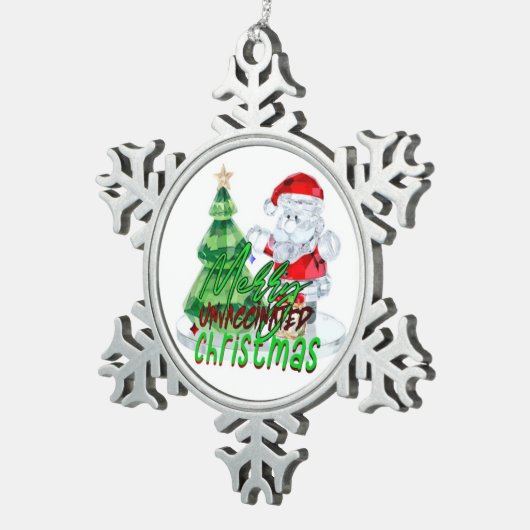 Pure Bloed Kerstmis Ornitie Tin Sneeuwvlok Ornament (Rechts)