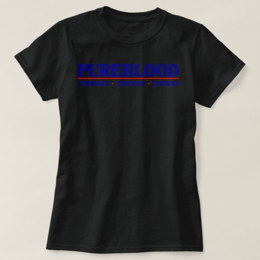 Pure bloed Ongemaskeerd Ongevaccineerd Onbevreesd T-shirt (Design voorkant)