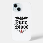 Pure Blood Gothic Bat Design | Dark Vampire Case-Mate iPhone Case (Achterkant)