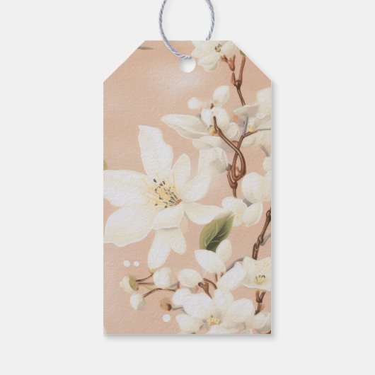 Pure Blossom Gift Kaart Cadeaulabel (Achterkant)