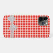 pure boog op rode en witte gingham Case-Mate iPhone case (Achterkant (horizontaal))