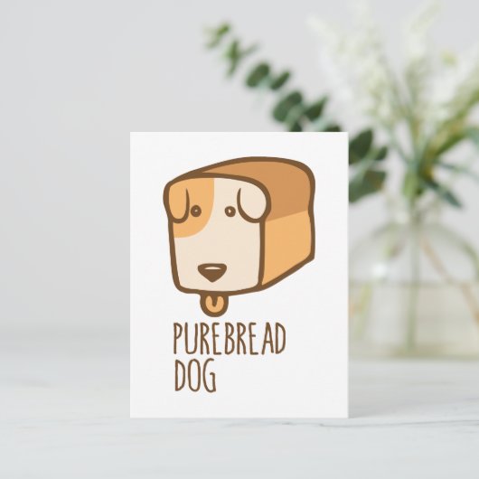 Pure-Bread Dog Briefkaart (Staand voorkant)