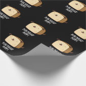 Pure Bread Puppy Funny Puppy Bread Pun Dark BG Cadeaupapier (Hoek)