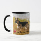 Pure Bred German Shepherd Foto op keramische Mok (Links)