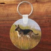 Pure Bred German Shepherd Foto op Sleutelhanger (Voorkant)
