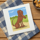 Pure Bred Irish Setter Dog Napkins Servet