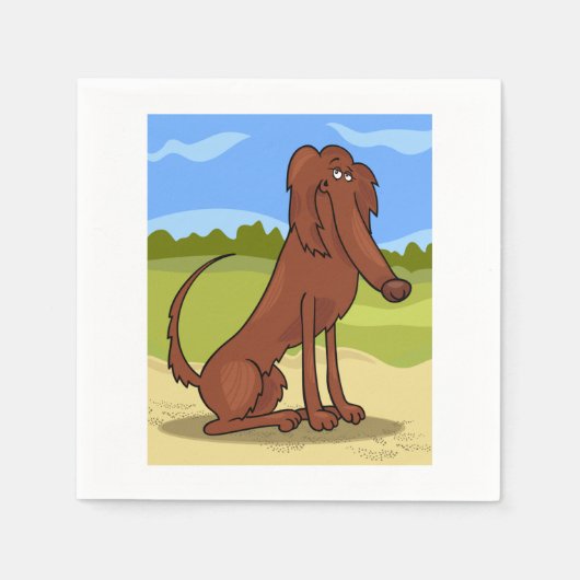 Pure Bred Irish Setter Dog Napkins Servet (Voorkant)
