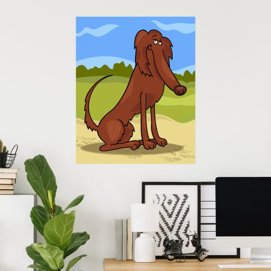 Pure Bred Irish Setter Dog Poster (Thuiskantoor)