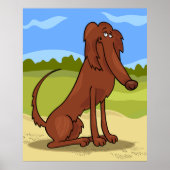 Pure Bred Irish Setter Dog Poster (Voorkant)
