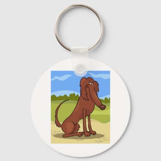 Pure Bred Irish Setter Dog Sleutelhanger (Voorkant)