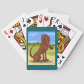 Pure Bred Irish Setter Dog-speelkaarten Pokerkaarten (Achterkant)