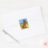 Pure Bred Irish Setter Dog Square Sticker (Envelop)