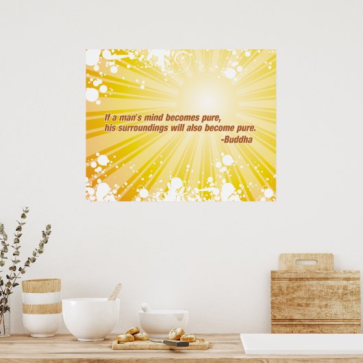 Pure Buddha Poster (Keuken)