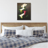 "Pure Calla" Canvas Afdruk (Insitu (Slaapkamer))
