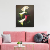 "Pure Calla" Canvas Afdruk (Insitu (Woonkamer))