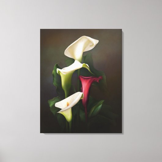 "Pure Calla" Canvas Afdruk (Voorkant)