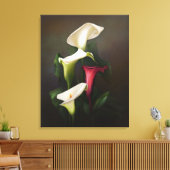 "Pure Calla" Canvas Afdruk (Insitu (Woonkamer))