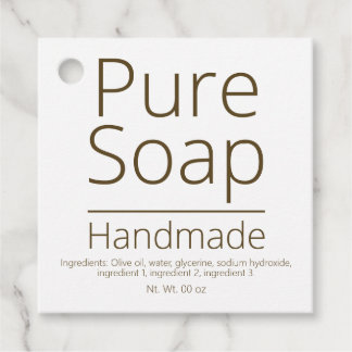 Pure Castile Handgemaakte Vegan Zeep Business Hobb Bedankjes Labels