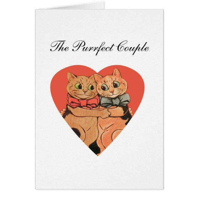 Pure Cat Couple Jubileum Card (Voorkant)