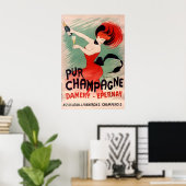 Pure Champagne - Oude Poster - Cappiello Poster (Thuiskantoor)