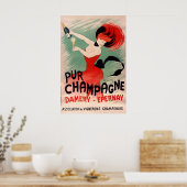 Pure Champagne - Oude Poster - Cappiello Poster (Keuken)