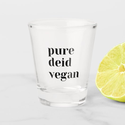Pure Deid Vegan Shotglas Shot Glas (Voorkant)