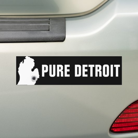 Pure Detroit Bumpersticker (Op auto)