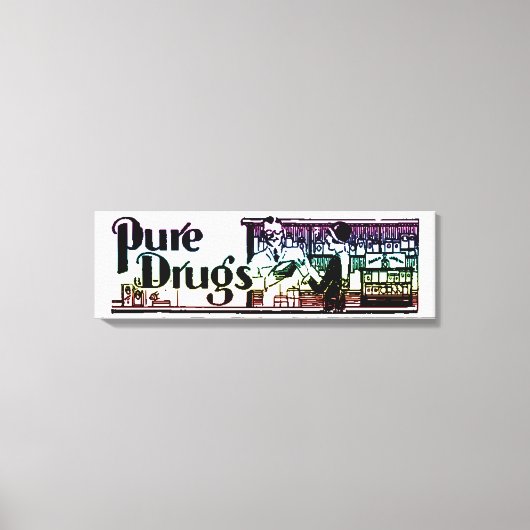 Pure Drugs Pharmacy 2 Canvas Afdruk (Voorkant)