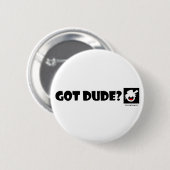 PURE DUDE-1 Magneten, Stickers, Buttonnen Ronde Button 5,7 Cm (Voorkant /achterkant)