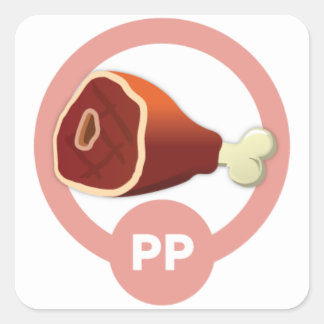 Pure eiwit (cruisefase) ticker vierkante sticker