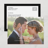 Pure Elegance Wedding Bedankt voor je creditcard - Briefkaart (Voorkant / Achterkant)