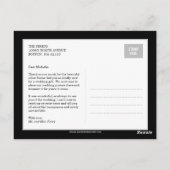 Pure Elegance Wedding Bedankt voor je creditcard - Briefkaart (Achterkant)