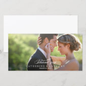 Pure Elegance Wedding Bedankt - White (Voorkant / Achterkant)