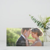 Pure Elegance Wedding Bedankt - White (Staand voorkant)