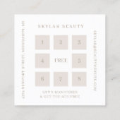 Pure Elegante Luxe Champagne Shine VIP Klantenkaartje (Achterkant)