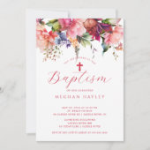 Pure Elegantie Meisjes Baptisme Uitnodiging (Voorkant)