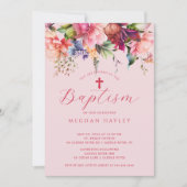 Pure Elegantie Meisjes Baptisme Uitnodiging (Voorkant)