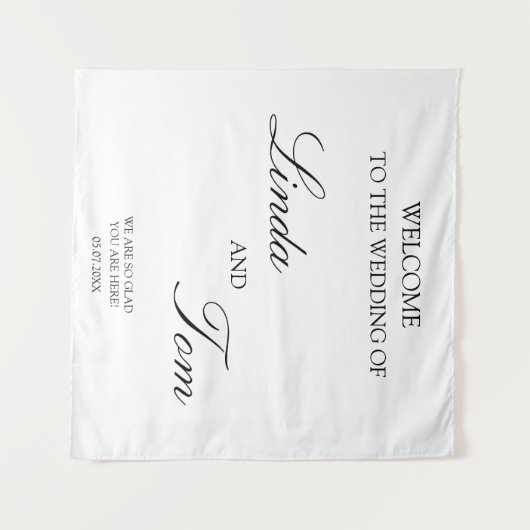 Pure Eleganz Weiss Wandkleed (Voorkant (horizontaal))