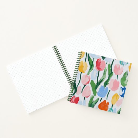 Pure en leuke Tulpen Squared Notitieboek (Binnen)